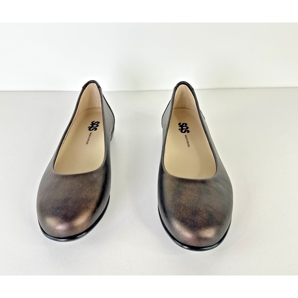 SAS Scenic Bronze Brown Leather Ballet Flats‎ Shoes Womens 7 N - Picture 4 of 11